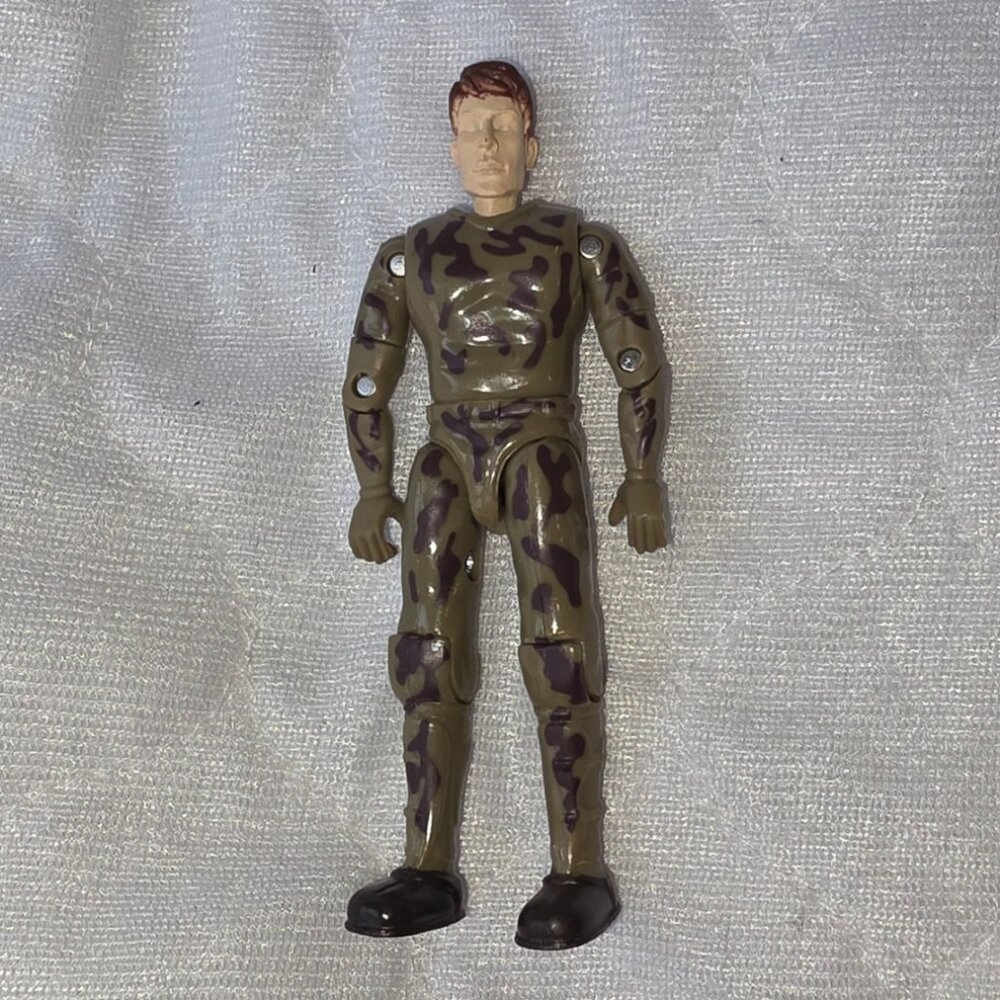 Vintage New Ray Polaris Wildlife Hunter ATV Driver Camo Action Figure Toy